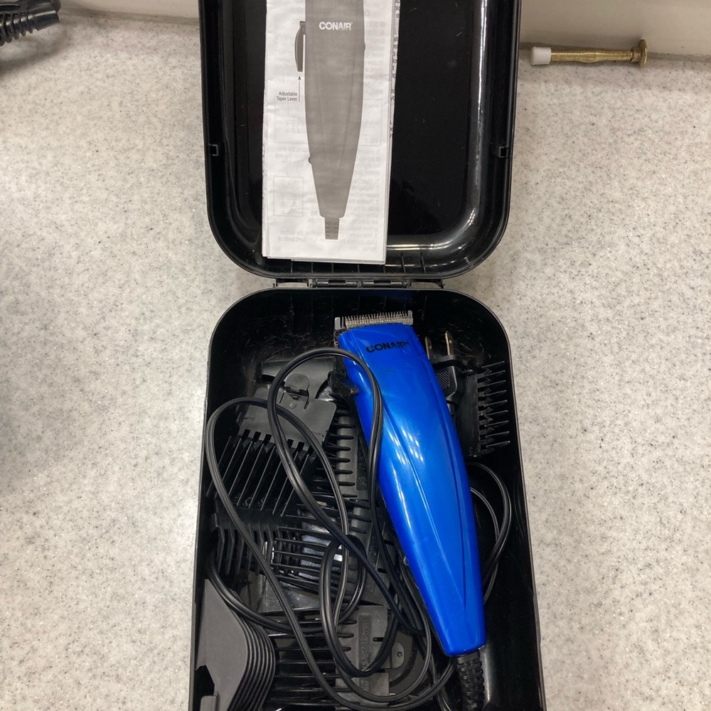 Blue Hair Clipper Set
